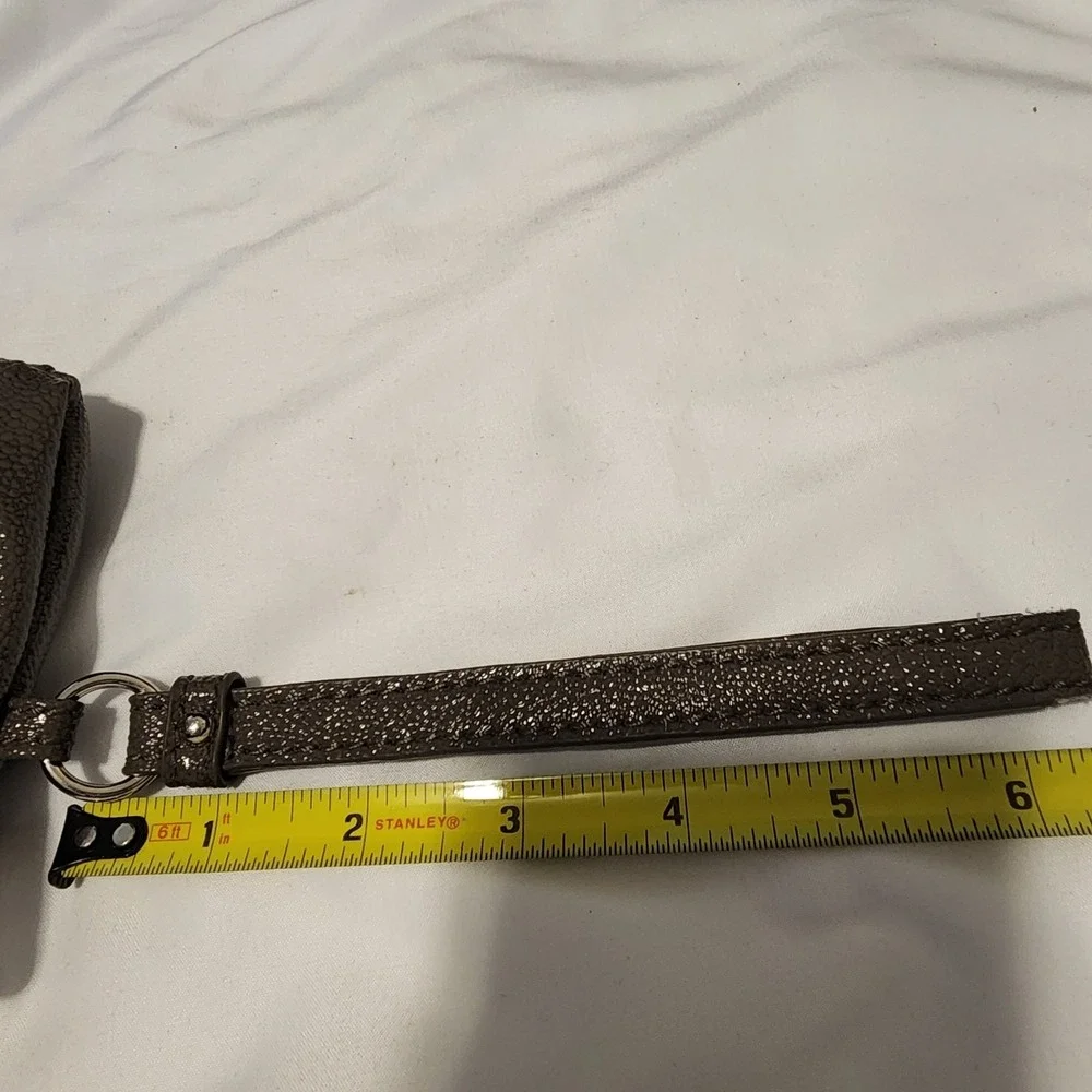 Vintage Jennifer‎ Lopez Pebbled Grey Wristlet